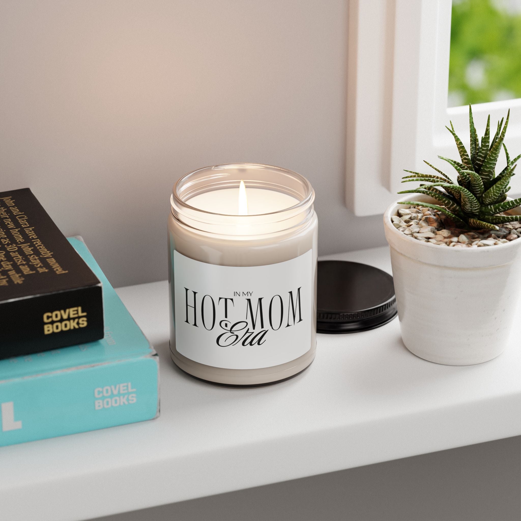 Hot Mom Era Scented Soy Candle — 9oz Jar (Funny Mom Gift)